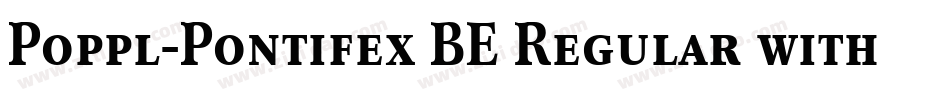 Poppl-Pontifex BE Regular with Small Caps字体转换